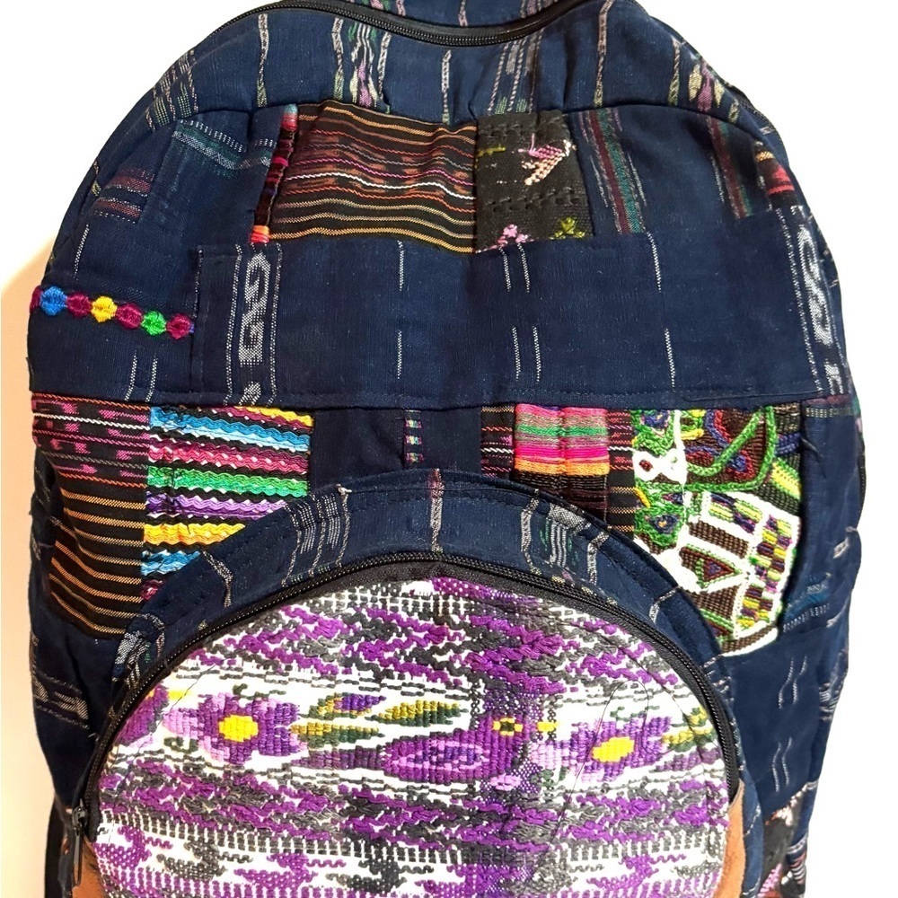 Colorful Patchwork Backpack - Picture 3 of 5